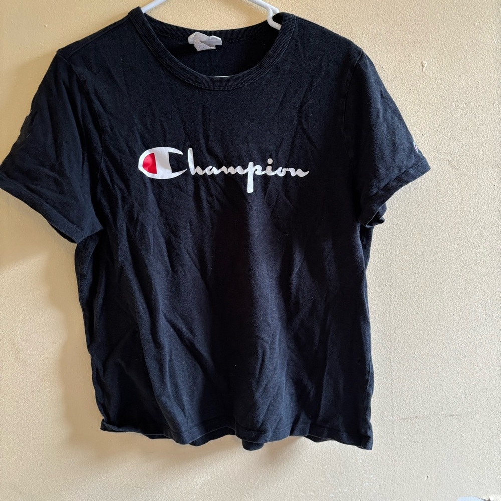 Vintage Champion Black T-Shirt